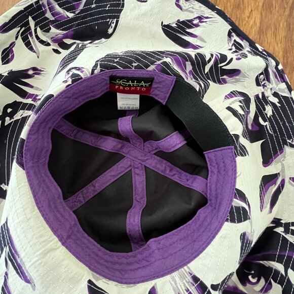 Scala Pronto Wide Brim, Floppy, Sun Hat, 100% Cotton, Floral Design, Excellent! - Picture 9 of 15